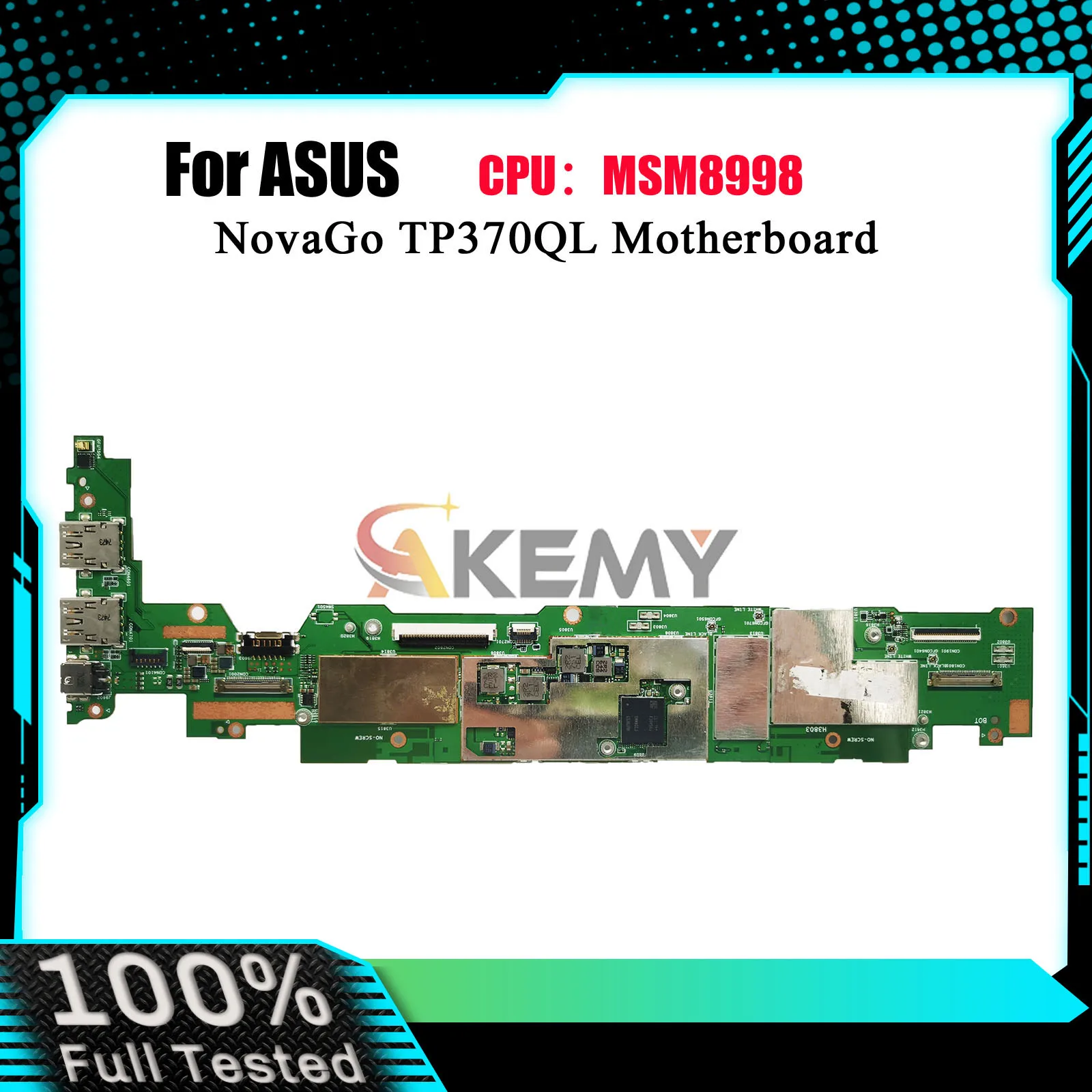 TP370QL Laptop Motherboard For ASUS VivoBook Flip NovaGo TP370QL TP370 Notebook Mainboard With MSM8998 100% tests OK fast ship
TP370QL Laptop Motherboard For ASUS VivoBook Flip NovaGo TP370QL TP370 Notebook Mainboard With MSM8998 100% tests OK fast ship