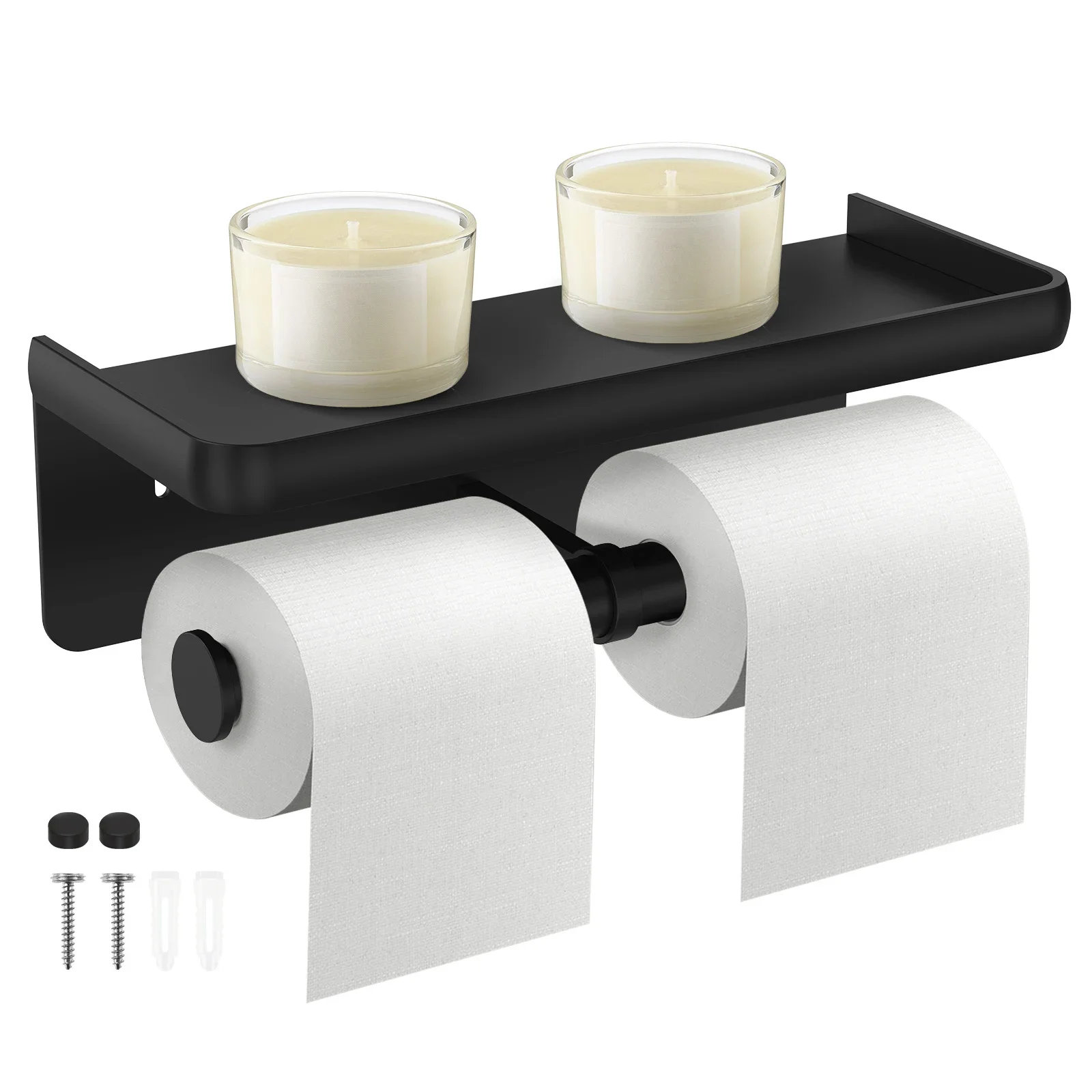 Double Toilet Paper Holder Bathroom Wall Mount Tissue Paper Dispenser Bathroom Roll Towel Shelf Organizer Aluminum Alloy
Double Toilet Paper Holder Bathroom Wall Mount Tissue Paper Dispenser Bathroom Roll Towel Shelf Organizer Aluminum Alloy