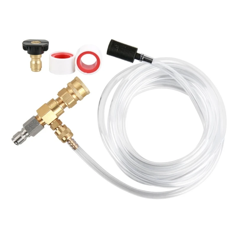 Chemically Injector Kits 3/8In Connectors Soap Injector with Hose & Soap Nozzle
Chemically Injector Kits 3/8In Connectors Soap Injector with Hose & Soap Nozzle