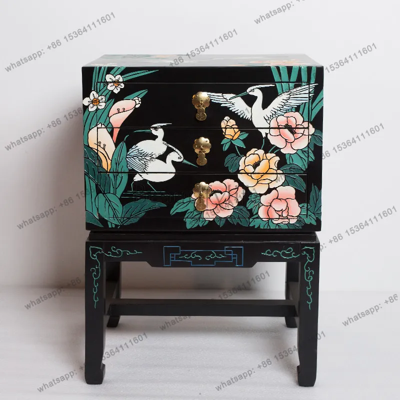 PG-lacquer new Chinese furniture engraved flowers and birds three draw a few cabinets bedside table modern simplicity
PG-lacquer new Chinese furniture engraved flowers and birds three draw a few cabinets bedside table modern simplicity