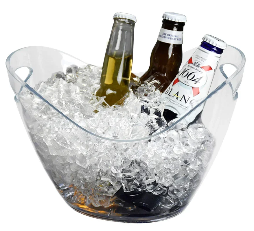True Wine & Champagne Bucket Clear Ice bucket- Indoor & Outdoor Drink Bucket for Parties - 4 Bottles Capacity Champagne & Wine
True Wine & Champagne Bucket Clear Ice bucket- Indoor & Outdoor Drink Bucket for Parties - 4 Bottles Capacity Champagne & Wine