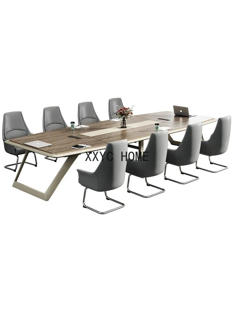 Office Desk Simple Modern Large Conference Room Table and Chair Combination Conference Table Paint Bar Table 20-Person
Office Desk Simple Modern Large Conference Room Table and Chair Combination Conference Table Paint Bar Table 20-Person