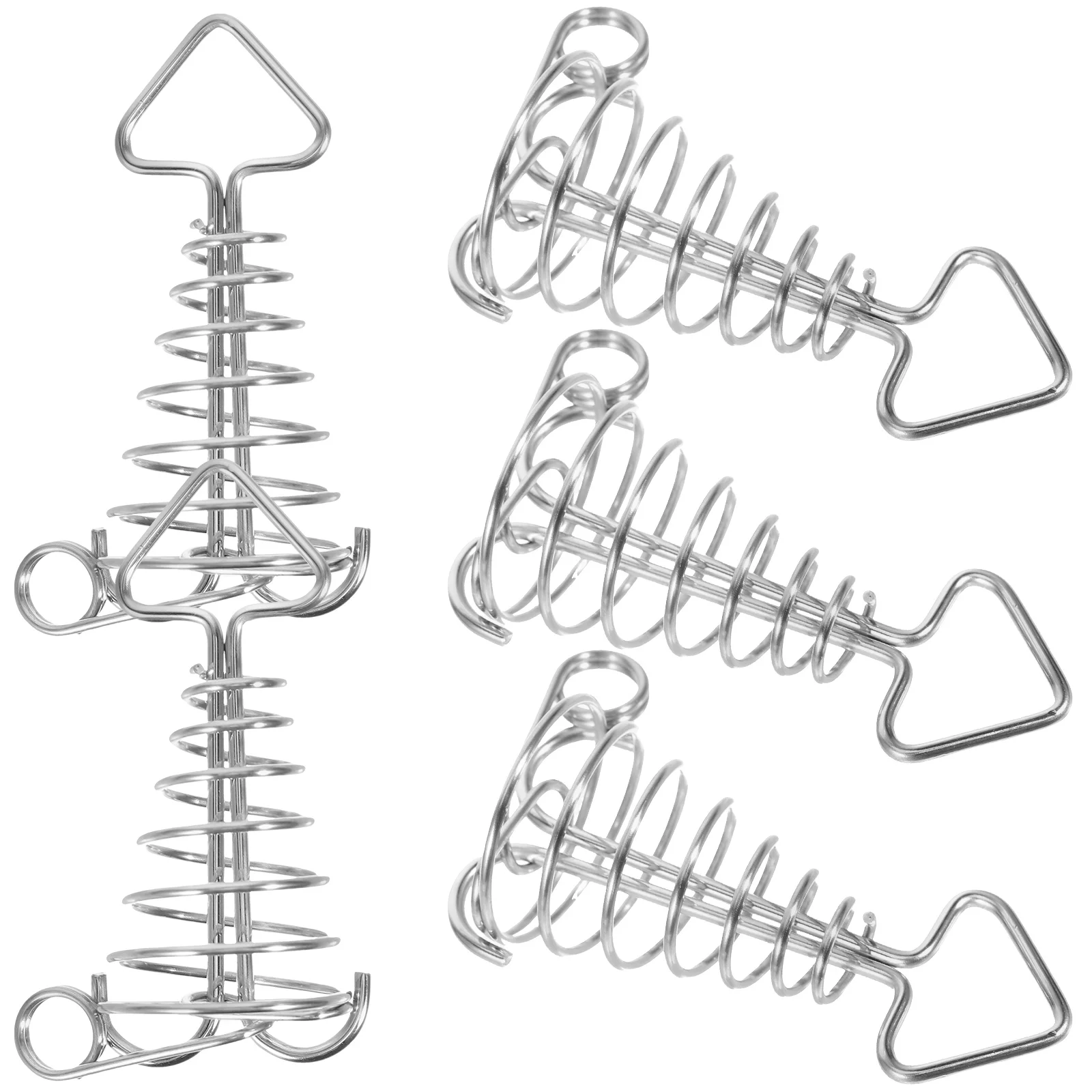 5 Pcs Rope Buckles Stainless Steel Ground Pegs Hooks Weights Terminal Tackle Durable Spring Tent Accessories Camping
5 Pcs Rope Buckles Stainless Steel Ground Pegs Hooks Weights Terminal Tackle Durable Spring Tent Accessories Camping