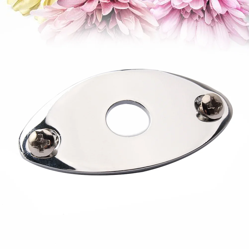 Oval Guitar Jack Plate Guitar Pickup Output Input Jack Socket Plate Metal Jack Plate With Screws for Electric Guitar Bass (Silve
Oval Guitar Jack Plate Guitar Pickup Output Input Jack Socket Plate Metal Jack Plate With Screws for Electric Guitar Bass (Silve