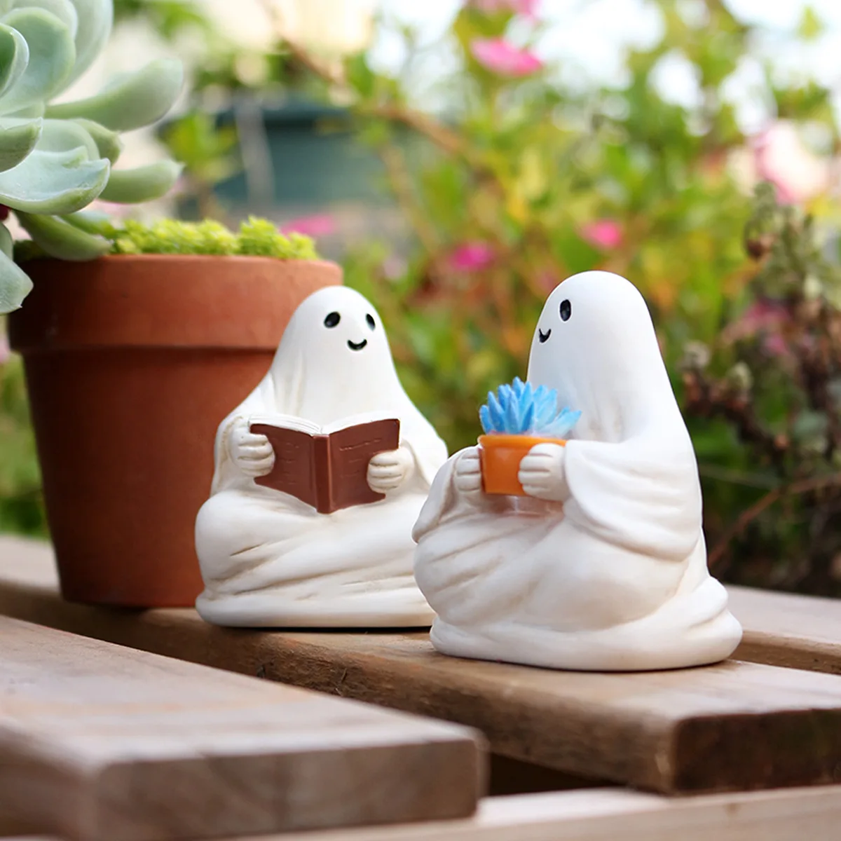 Dancing Ghost Figurine with Book - Halloween Yard Decor, Whimsical Garden Statue, Funny Party Decorations for Adults
Dancing Ghost Figurine with Book - Halloween Yard Decor, Whimsical Garden Statue, Funny Party Decorations for Adults