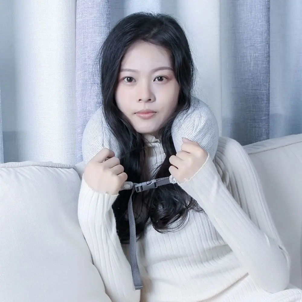 U Shaped Travel Neck Pillow Foam Particles Japanese Style Bendable Roll Pillow Buckle Design Soft Sleep Neck Support Train
U Shaped Travel Neck Pillow Foam Particles Japanese Style Bendable Roll Pillow Buckle Design Soft Sleep Neck Support Train