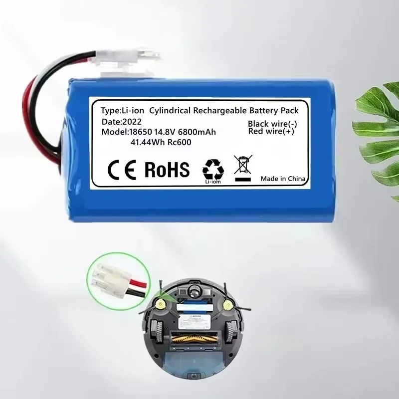 14.4V 4800mAh/6800mAh Li-ion Battery Pack for Iclebo Arte YCR-M05 Pop YCR-M05-P Smart YCR-M04-1
14.4V 4800mAh/6800mAh Li-ion Battery Pack for Iclebo Arte YCR-M05 Pop YCR-M05-P Smart YCR-M04-1