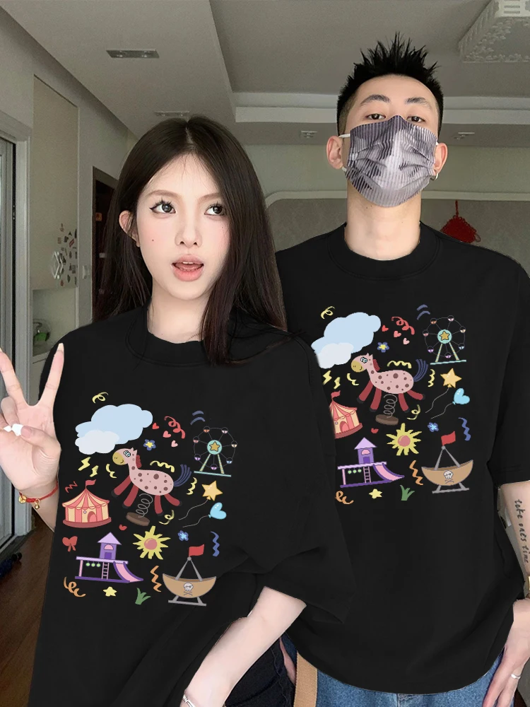 Cute pony couple summer short sleeve 2024 new Internet celebrity high sense niche super fire T-shirt set vintage T-shirt
Cute pony couple summer short sleeve 2024 new Internet celebrity high sense niche super fire T-shirt set vintage T-shirt
