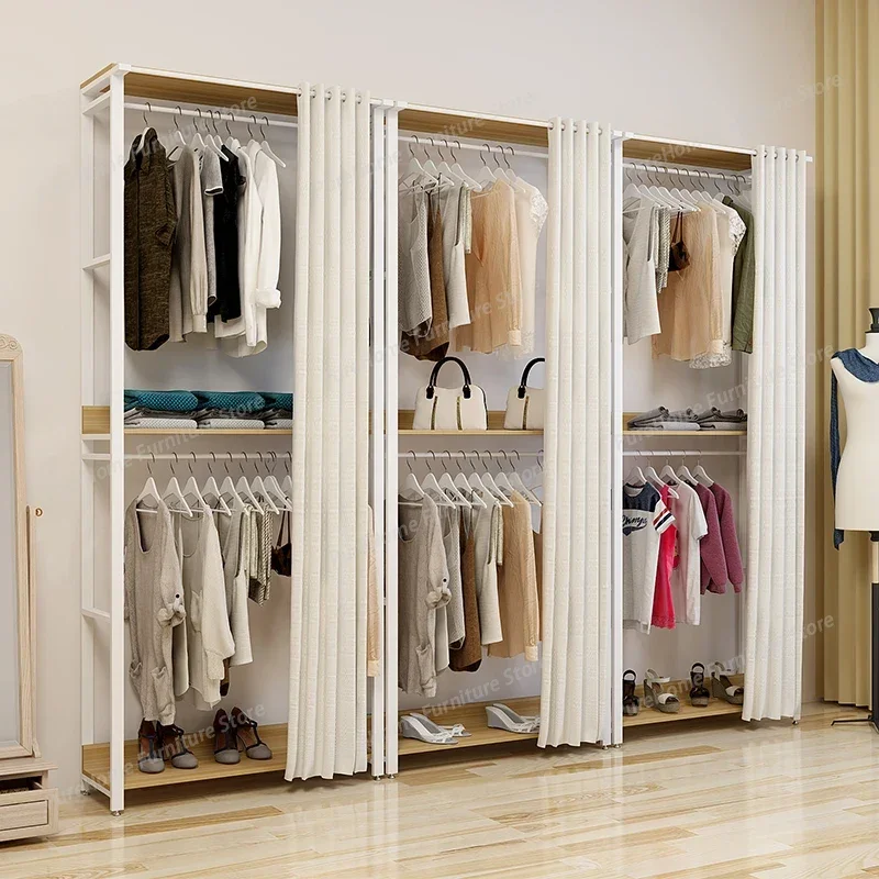 Nordic Shelves Wardrobe Minimalist Open Metal Shelf Space Saving Wardrobe Put Together Clothes Cheap Guarda Roupa Home Furniture
Nordic Shelves Wardrobe Minimalist Open Metal Shelf Space Saving Wardrobe Put Together Clothes Cheap Guarda Roupa Home Furniture