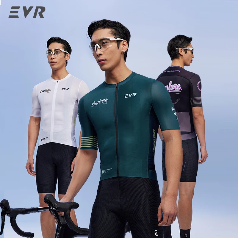 EVR Men's Summer Cycling Jersey Short-Sleeve Road Bike Top Quick-Drying MTB Mountain Bicycle Shirt with Pockets
EVR Men's Summer Cycling Jersey Short-Sleeve Road Bike Top Quick-Drying MTB Mountain Bicycle Shirt with Pockets