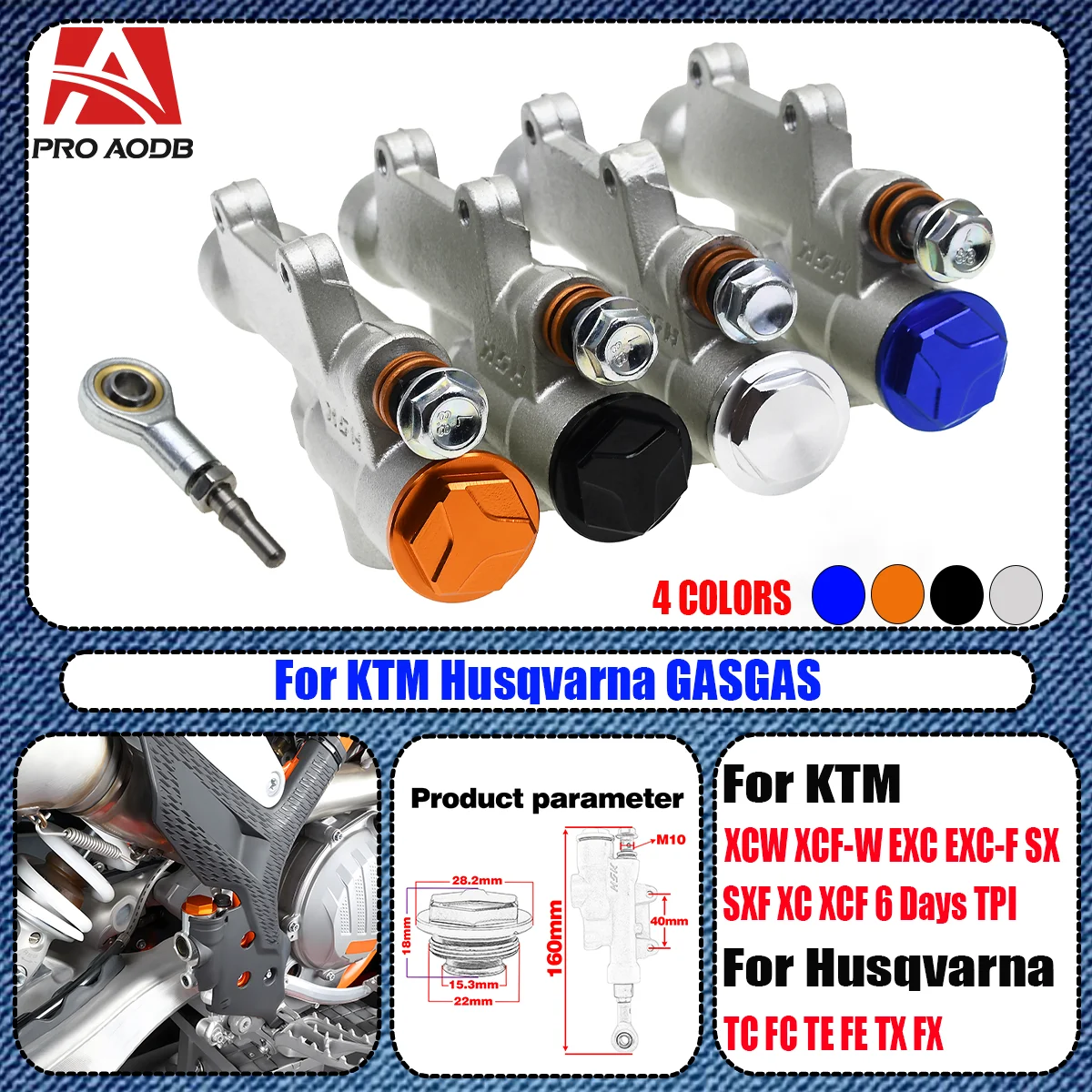 Motorcycle Rear Brake Master Cylinder Rear Brake Pump For Husqvarna KTM XC XCF SX SXF EXC EXCF125 500 TC FC TX FX TE FE2004-2023
Motorcycle Rear Brake Master Cylinder Rear Brake Pump For Husqvarna KTM XC XCF SX SXF EXC EXCF125 500 TC FC TX FX TE FE2004-2023