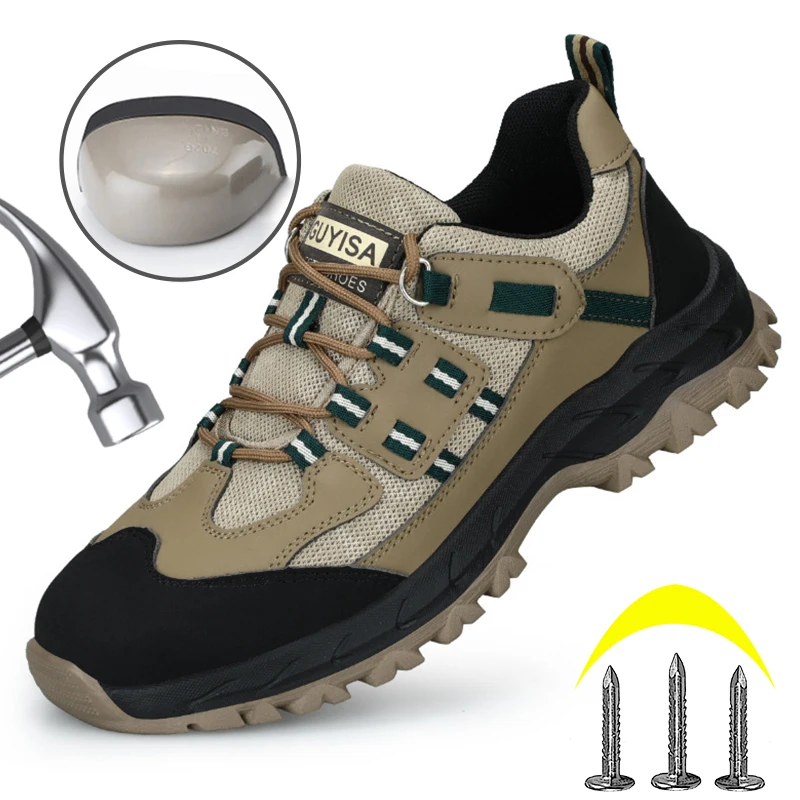 Security Protective Safety Shoes Steel Toe Cap Anti-smash Anti-puncture Safety Shoes Men Work Boots Wear Resistance Sneakers
Security Protective Safety Shoes Steel Toe Cap Anti-smash Anti-puncture Safety Shoes Men Work Boots Wear Resistance Sneakers