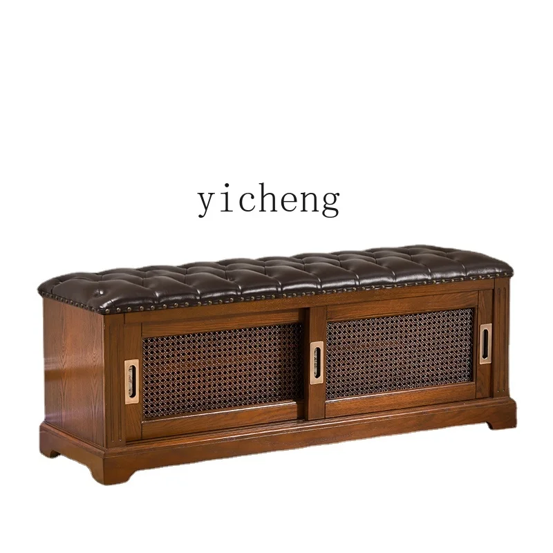 XL Solid Wood Top Layer Cowhide Leather Modern Minimalist Door Shoe Changing Stool Shoe Cabinet
XL Solid Wood Top Layer Cowhide Leather Modern Minimalist Door Shoe Changing Stool Shoe Cabinet