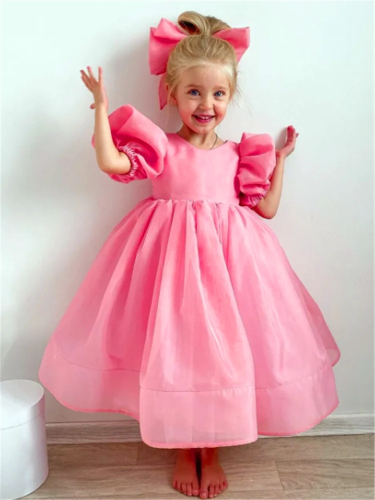Flower Girl Dress Princess Ball Lovely Pink Angel Sleeveless Loose Lace First Communion Dresses Surprise Birthday Present
Flower Girl Dress Princess Ball Lovely Pink Angel Sleeveless Loose Lace First Communion Dresses Surprise Birthday Present