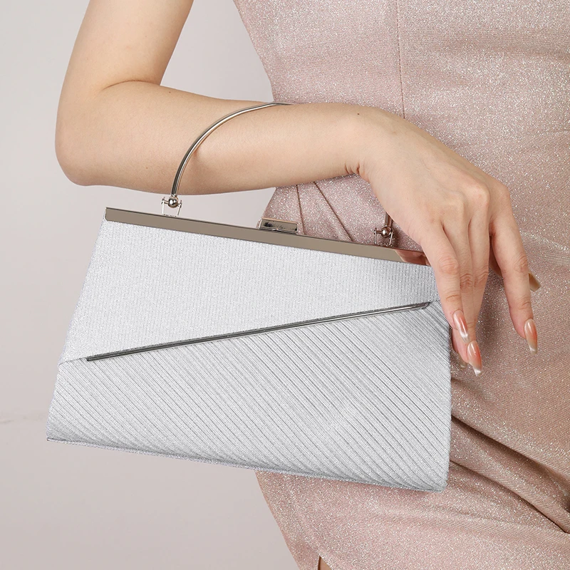 Luxury Sparking Glitter Evening Bag Women Glitter Elegant Handbag Shiny Stylish Pleat Clutch Bag for Wedding Dinner Dress Party
Luxury Sparking Glitter Evening Bag Women Glitter Elegant Handbag Shiny Stylish Pleat Clutch Bag for Wedding Dinner Dress Party