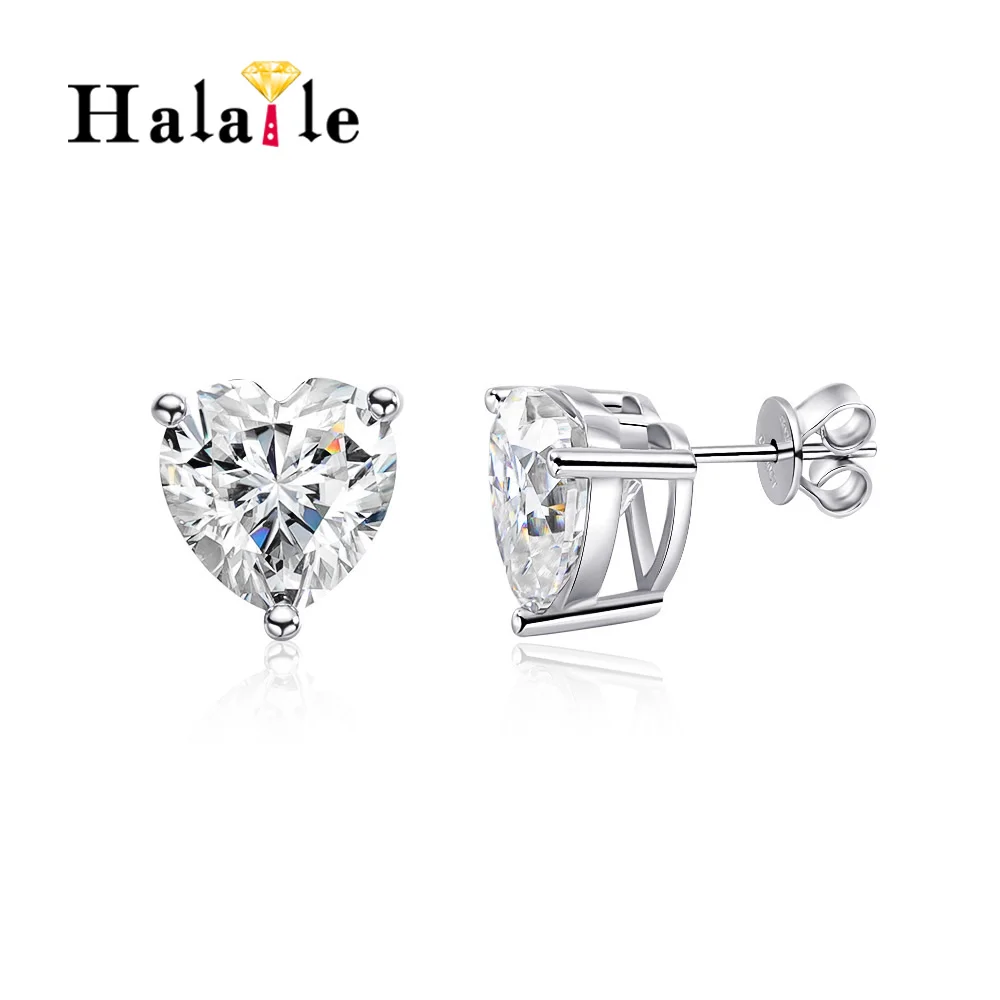 Серьги-гвоздики Halaile D цвета с муассанитом S925 из стерлингового серебра с сердечками и ювелирными украшениями GRA Ture Love, классический подарок для женщин
Серьги-гвоздики Halaile D цвета с муассанитом S925 из стерлингового серебра с сердечками и ювелирными украшениями GRA Ture Love, классический подарок для женщин