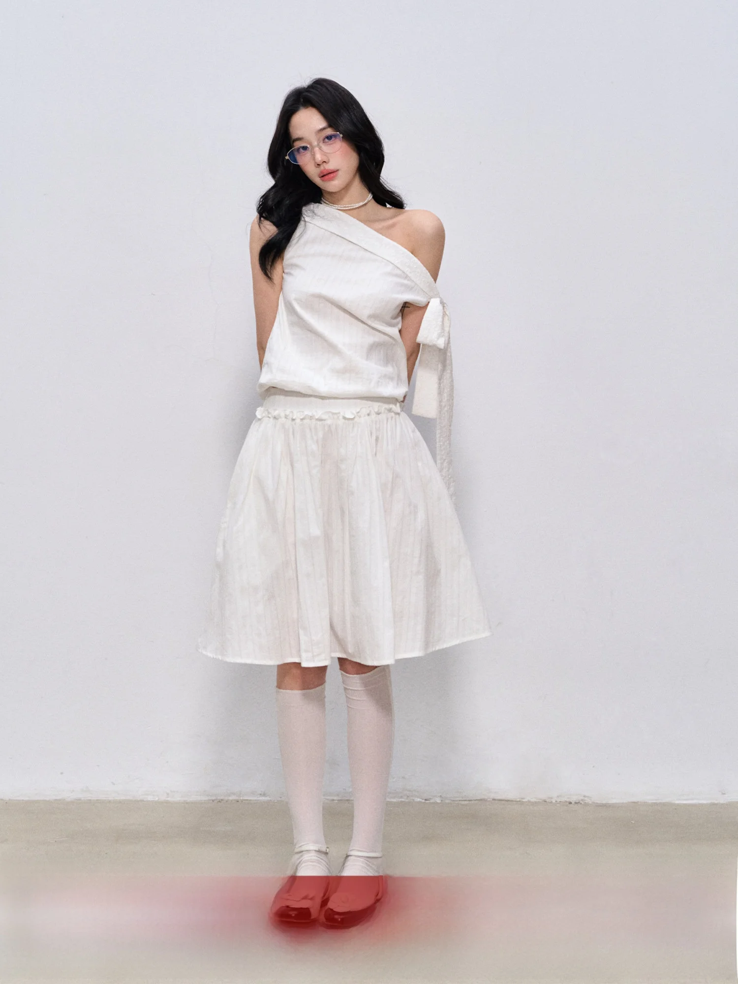 LaluneDuCiel Pure Cotton Simple White Gentle Slope oulder Vest Skirt Set Women's Faion Summer Outfit ort Sve Two-Pie...
LaluneDuCiel Pure Cotton Simple White Gentle Slope oulder Vest Skirt Set Women's Faion Summer Outfit ort Sve Two-Pie...