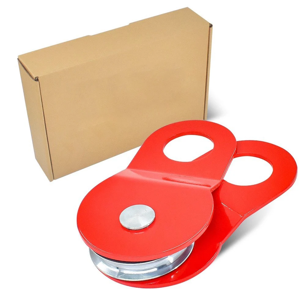 For Off Road Pulley System 10 Ton Steel Construction for Winch Recovery Compatible with Soft Shackles and D Rings
For Off Road Pulley System 10 Ton Steel Construction for Winch Recovery Compatible with Soft Shackles and D Rings