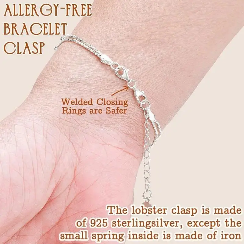 R1WE Versatile Double Clasp Attachments Silver Double Opening Lobster Clasps for Jewelry and Bracelet Craft
R1WE Versatile Double Clasp Attachments Silver Double Opening Lobster Clasps for Jewelry and Bracelet Craft