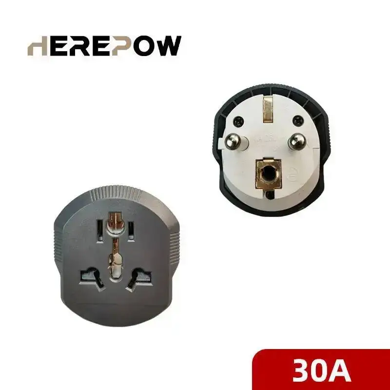 Herepow Universal Plug Converter 30A 250V High Quality Home Appliance Wall Socket Suitable For FR AU US UK To EU Travel Adapter
Herepow Universal Plug Converter 30A 250V High Quality Home Appliance Wall Socket Suitable For FR AU US UK To EU Travel Adapter