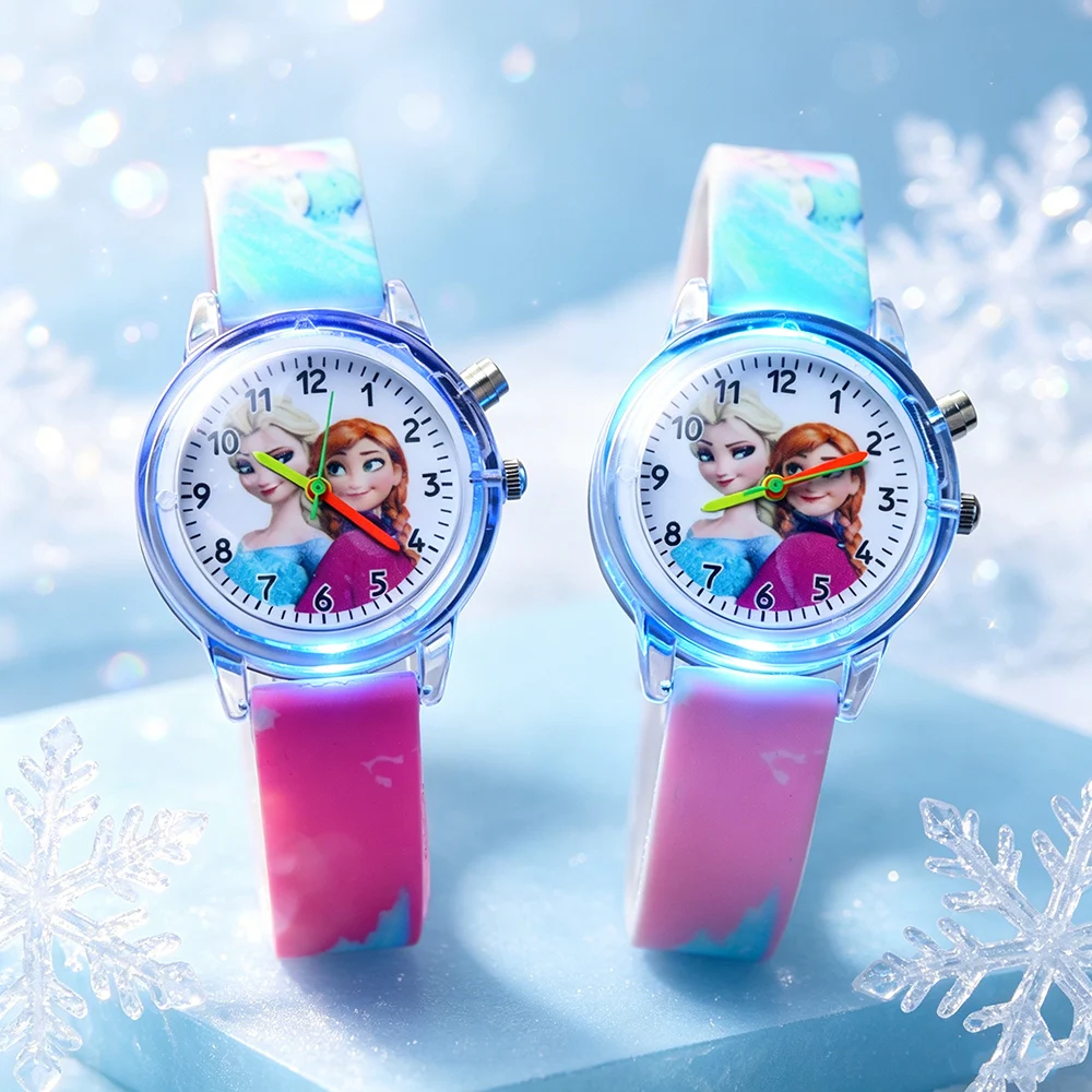 Fashion Princess Elsa Girls Watches Kids Silicone Strap Cartoon Luminous Light Children Wrist Ladies Watch Clock reloj infantil
Fashion Princess Elsa Girls Watches Kids Silicone Strap Cartoon Luminous Light Children Wrist Ladies Watch Clock reloj infantil