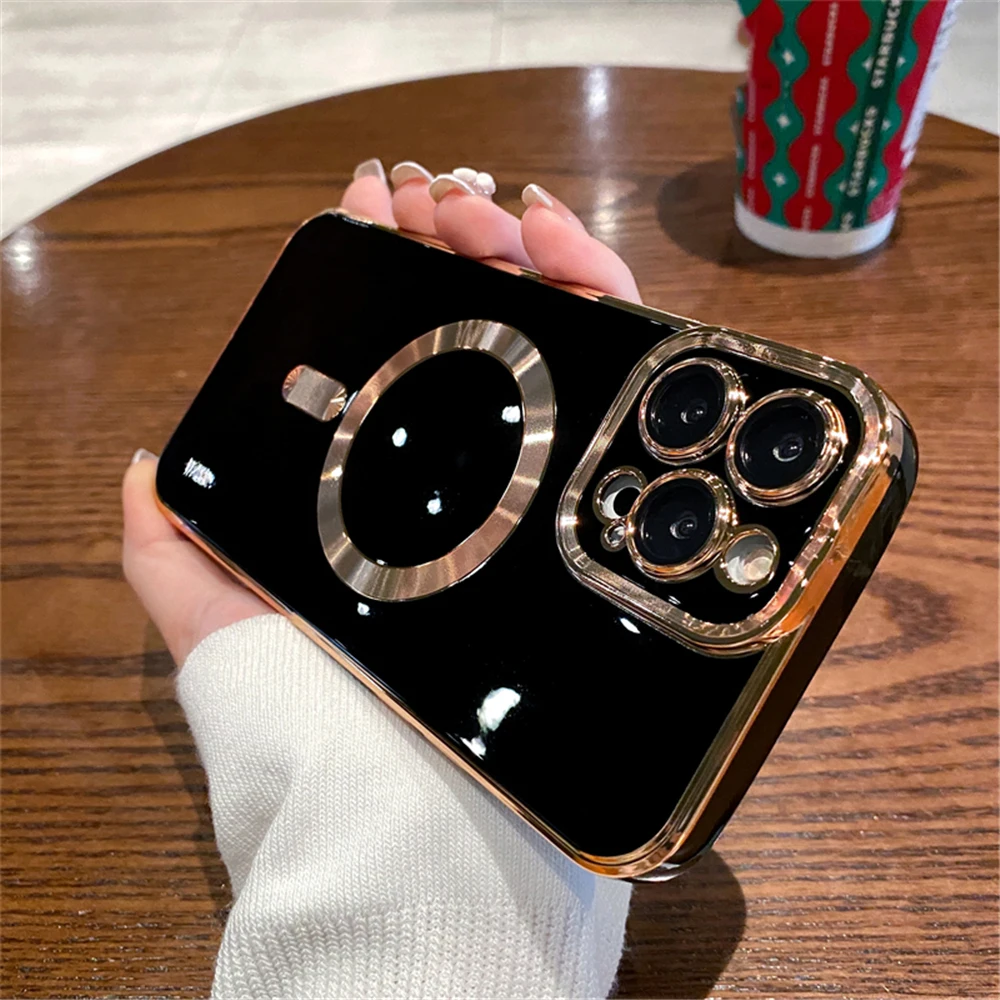 Luxury Magnetic Plating Solid Color Wireless Charging Case For iPhone 11 13 12 14 15 Pro Max Plus Shockproof Silicone Soft Cover
Luxury Magnetic Plating Solid Color Wireless Charging Case For iPhone 11 13 12 14 15 Pro Max Plus Shockproof Silicone Soft Cover