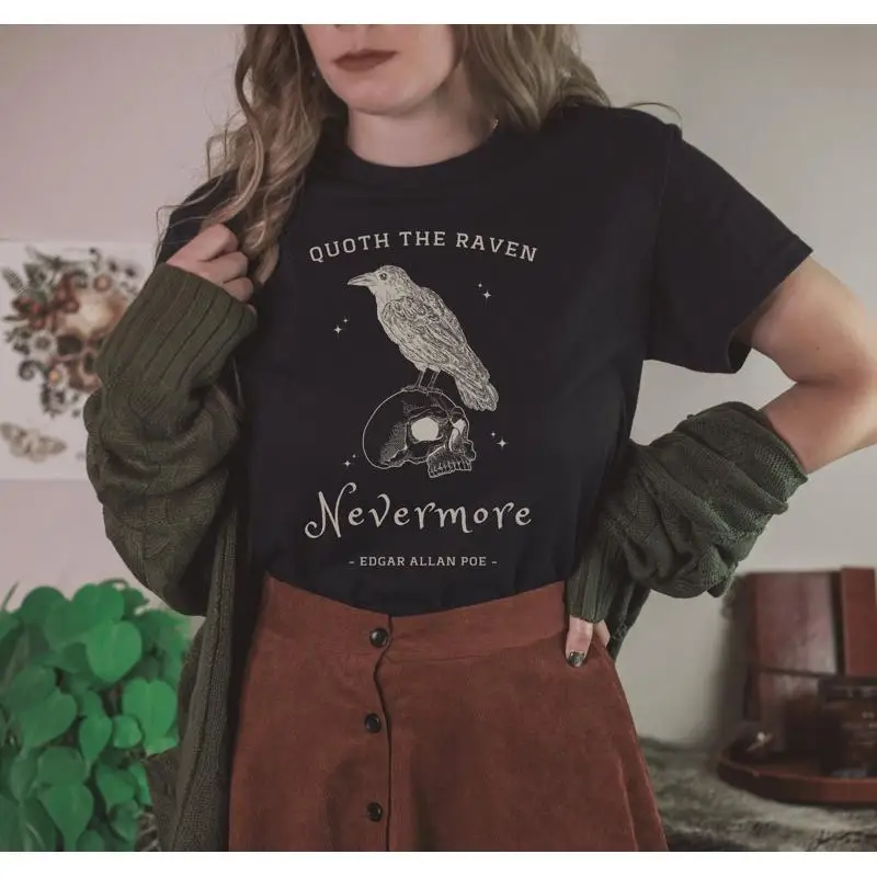 Edgar Allan Poe T Shirt Poet Crowcore Dark Cottage Core Academia Black Literature Reading
Edgar Allan Poe T Shirt Poet Crowcore Dark Cottage Core Academia Black Literature Reading