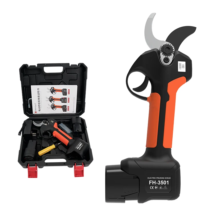 New Arrival Lithium Battery Powered 16.8V 18V 4000mAh Electric Pruning Shear Cordless Garden Hand Tools for Orchard Maintenance
New Arrival Lithium Battery Powered 16.8V 18V 4000mAh Electric Pruning Shear Cordless Garden Hand Tools for Orchard Maintenance