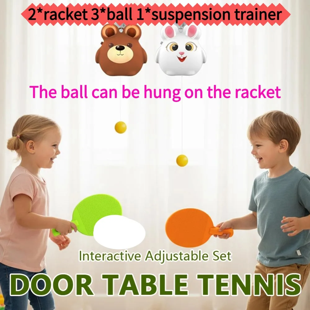 Indoor Hanging Table Tennis Trainer for Game Sports Exercise Indoor Playing Children for Door Frame Convenient Ping Pong Trainer
Indoor Hanging Table Tennis Trainer for Game Sports Exercise Indoor Playing Children for Door Frame Convenient Ping Pong Trainer