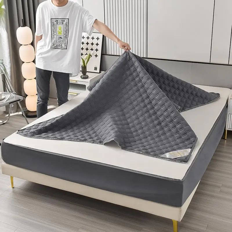 Waterproof Six-Sided Cotton Envelope Bed Skirt Zipper Removable Filling Cotton Urine Barrier Mattress Cover Palm Thin Pad
Waterproof Six-Sided Cotton Envelope Bed Skirt Zipper Removable Filling Cotton Urine Barrier Mattress Cover Palm Thin Pad