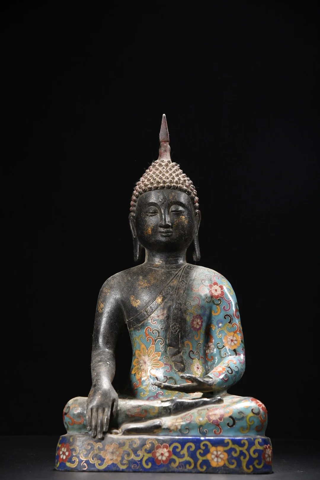 15"Tibetan Temple Collection Old Bronze Cloisonne Enamel Flower Texture Treves Shakyamuni Sitting Buddha Amitabha Worship Hall
15"Tibetan Temple Collection Old Bronze Cloisonne Enamel Flower Texture Treves Shakyamuni Sitting Buddha Amitabha Worship Hall