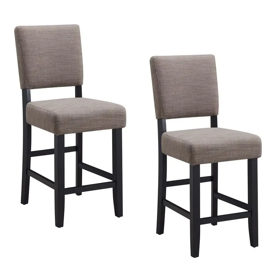 Brax Counter Stool, Set of 2, Counter Height, Black Wood Base, Gray Seat, Durable Fabric, Easy Assembly, 17 in L x 21 in D x 40
Brax Counter Stool, Set of 2, Counter Height, Black Wood Base, Gray Seat, Durable Fabric, Easy Assembly, 17 in L x 21 in D x 40