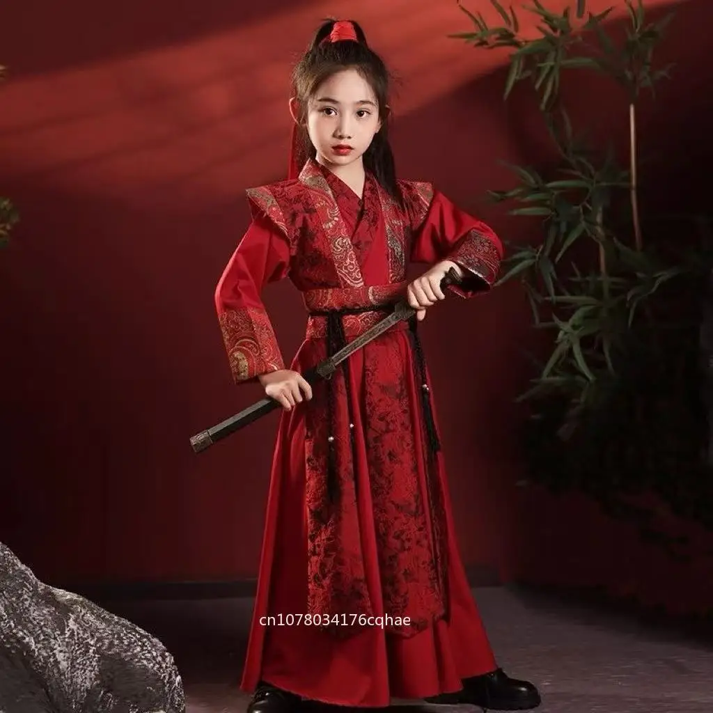 Classic Kids Hanfu Traditional Chinese Female Hero Mu Lan Cosplay Costume Boys Girls Carnival Event Stage Performance Clothing
Classic Kids Hanfu Traditional Chinese Female Hero Mu Lan Cosplay Costume Boys Girls Carnival Event Stage Performance Clothing