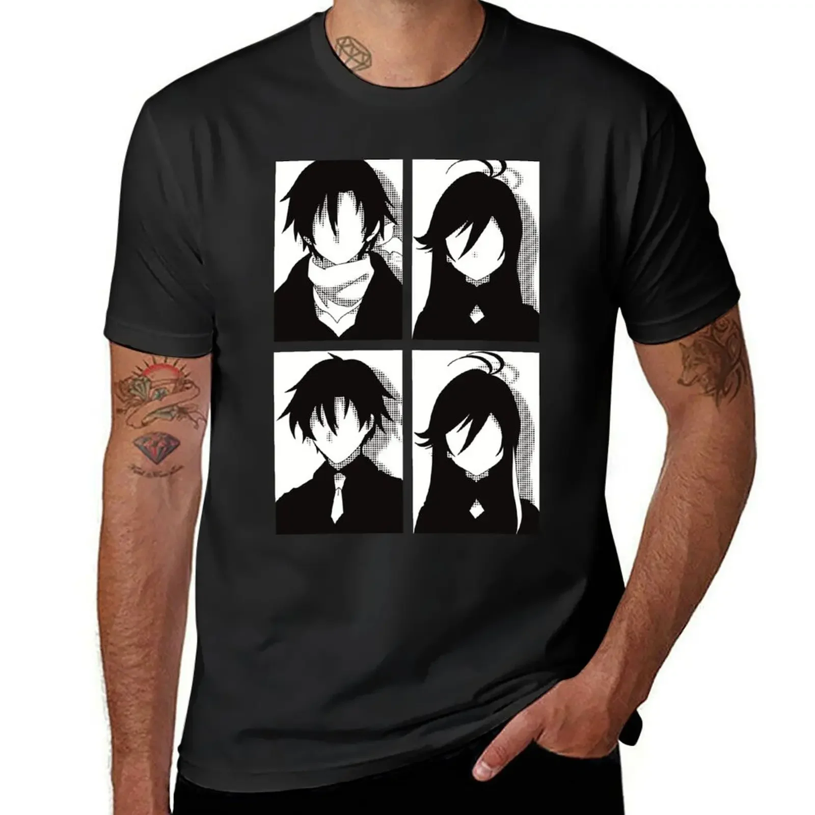86 or Eighty six anime merch All main character in black and white pop art minimalist design Shinei nouzen x Vladilena m T-Shirt 
86 or Eighty six anime merch All main character in black and white pop art minimalist design Shinei nouzen x Vladilena m T-Shirt