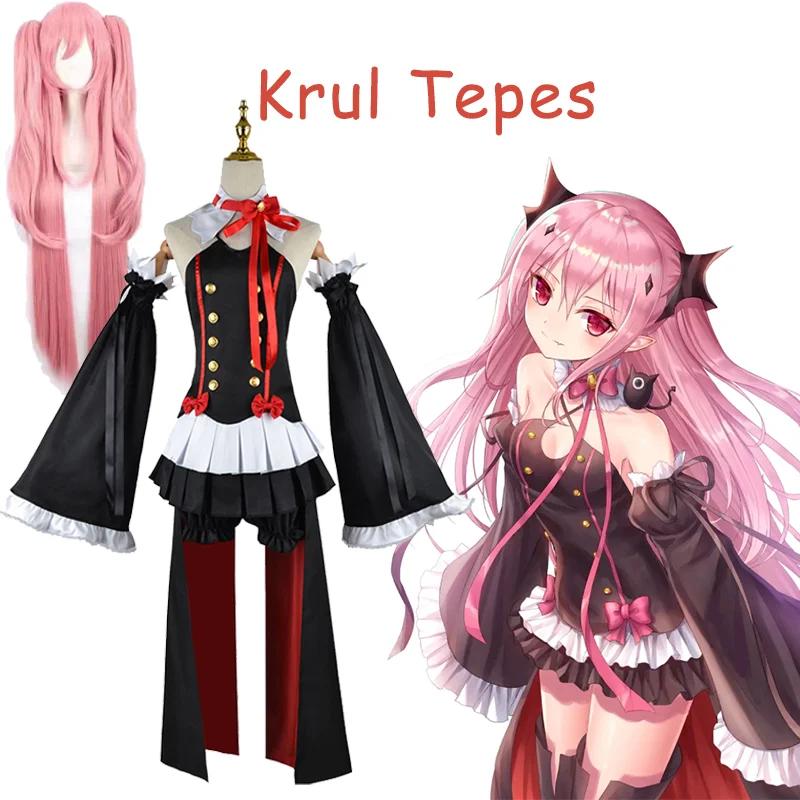 Anime Seraph Of The End Owari no Seraph Krul Tepes Cosplay Uniform Wig set Witch Vampire Halloween Costume For Women
Anime Seraph Of The End Owari no Seraph Krul Tepes Cosplay Uniform Wig set Witch Vampire Halloween Costume For Women