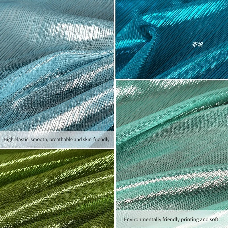 High Elastic Strip Bronzing Glitter Fabric Per Meter for Evening Gown Dress Skirt Dance Costume Sewing Shiny Cloth Soft Silver
High Elastic Strip Bronzing Glitter Fabric Per Meter for Evening Gown Dress Skirt Dance Costume Sewing Shiny Cloth Soft Silver