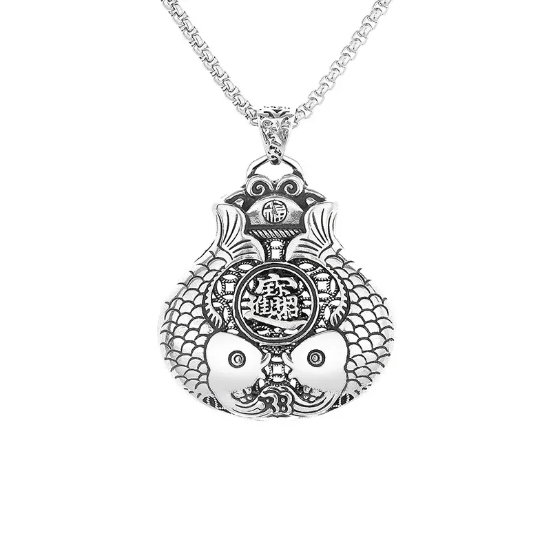 Fashion Lotus Carp Double Sided Pendant Retro Koi Necklaces for Men and Women Ping An Buckle Jewelry Accessories Holiday Gifts
Fashion Lotus Carp Double Sided Pendant Retro Koi Necklaces for Men and Women Ping An Buckle Jewelry Accessories Holiday Gifts