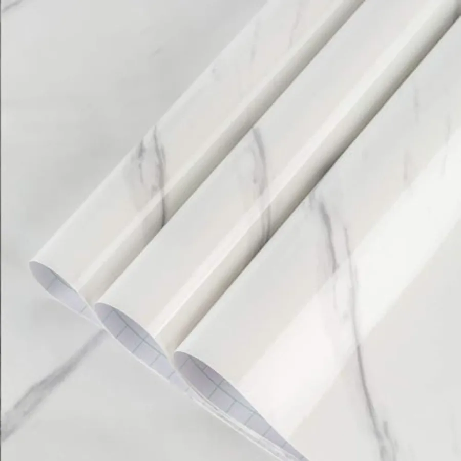 DIY wall sticker for countertop, fireplace, and backsplash; white marble vinyl wrap; waterproof, self-adhesive, thickened peel-
DIY wall sticker for countertop, fireplace, and backsplash; white marble vinyl wrap; waterproof, self-adhesive, thickened peel-