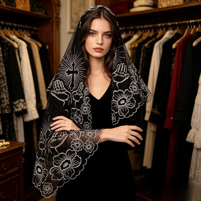 New Best Selling Embroidered Headwrap Black White Silver Gold Colors Women's Head Scarf for Daily and Photoshoot
New Best Selling Embroidered Headwrap Black White Silver Gold Colors Women's Head Scarf for Daily and Photoshoot