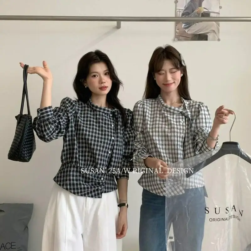 Spring and Summer Women's Blouse Premium Fabric Versatile Waist Cinching Designe Korean Style Casual Long Sleeve Shirt Top
Spring and Summer Women's Blouse Premium Fabric Versatile Waist Cinching Designe Korean Style Casual Long Sleeve Shirt Top