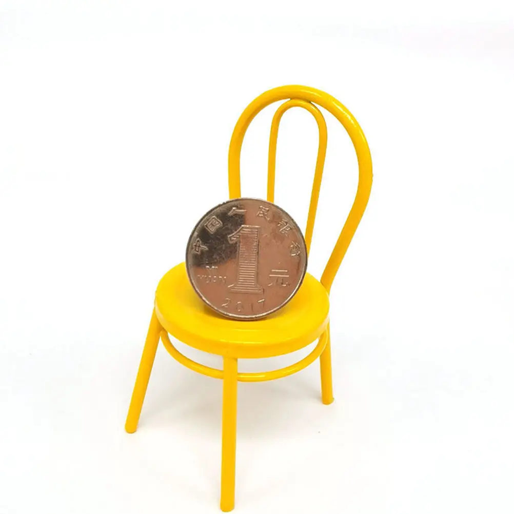 2Pcs Miniature Iron Chairs Mini Chair Home Ornament Small House Accessories Realistic Miniature Furniture Decor
2Pcs Miniature Iron Chairs Mini Chair Home Ornament Small House Accessories Realistic Miniature Furniture Decor