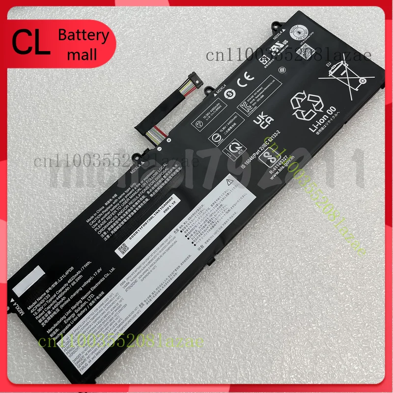 Новый оригинальный аккумулятор для Lenovo ThinkBook 16 G4 + IAP ARA L21L4PD8 серии L21M4PD8
Новый оригинальный аккумулятор для Lenovo ThinkBook 16 G4 + IAP ARA L21L4PD8 серии L21M4PD8