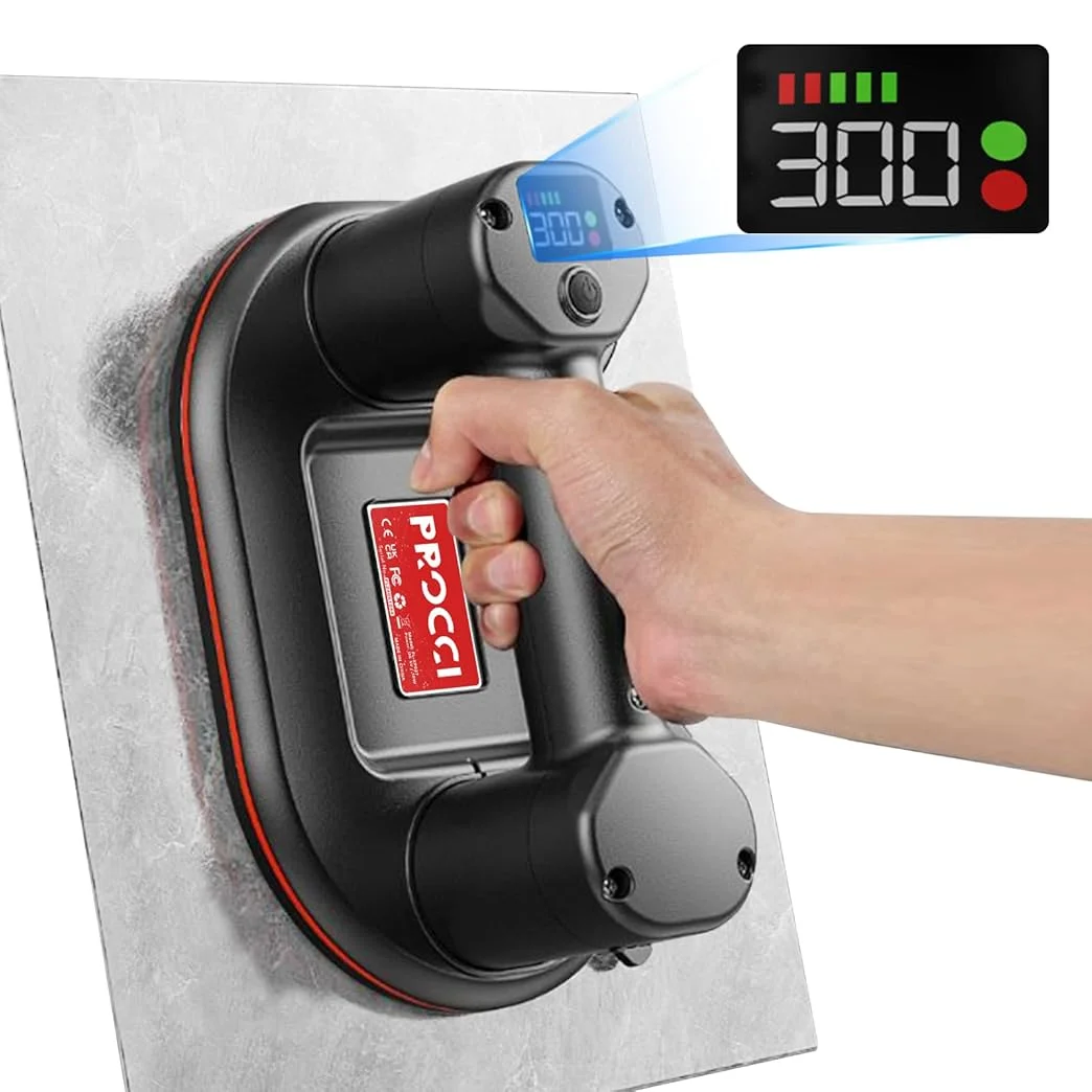 Heavy-Duty Electric Vacuum Suction Cup with Smart Display, 300KG Load, 4000mAh, Glass & Tile Lifting Tool
Heavy-Duty Electric Vacuum Suction Cup with Smart Display, 300KG Load, 4000mAh, Glass & Tile Lifting Tool
