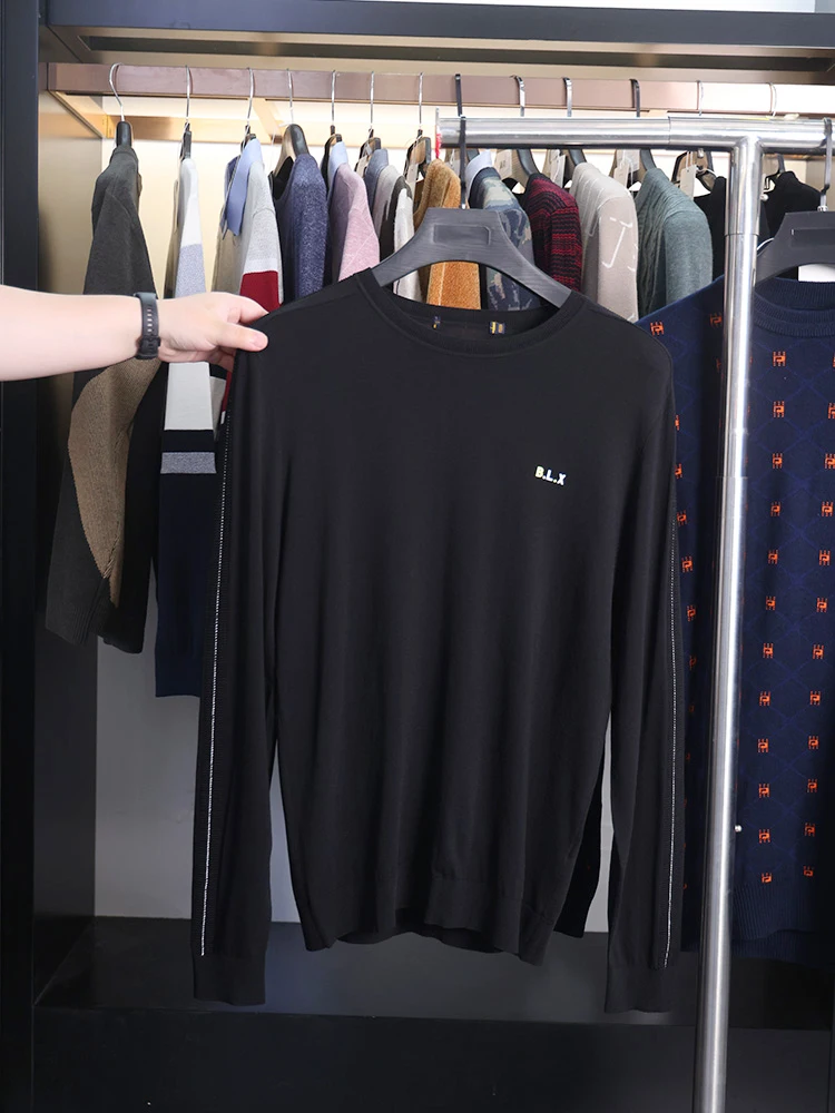 Мужской классический трикотажный джемпер Homesi: комфортный повседневный свитер с круглым вырезом, модный городской стиль, длинный рукав, для молодежи, весна-осень
Мужской классический трикотажный джемпер Homesi: комфортный повседневный свитер с круглым вырезом, модный городской стиль, длинный рукав, для молодежи, весна-осень