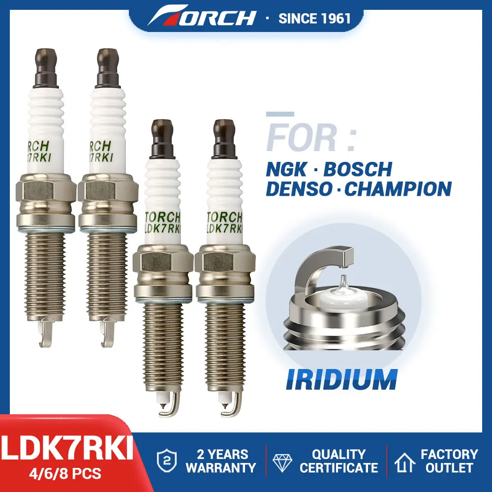 4-8PCS Iridium Spark Plug TORCH LDK7RKI/OE209 3707AAG E4G16-3707010AB E4G16-3707110 for 96412/ILZKR7D8 SUZUKI 09482-00642
4-8PCS Iridium Spark Plug TORCH LDK7RKI/OE209 3707AAG E4G16-3707010AB E4G16-3707110 for 96412/ILZKR7D8 SUZUKI 09482-00642