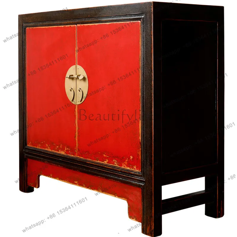 American rural pastoral storage shoe cabinet solid wood old multi-functional locker
American rural pastoral storage shoe cabinet solid wood old multi-functional locker