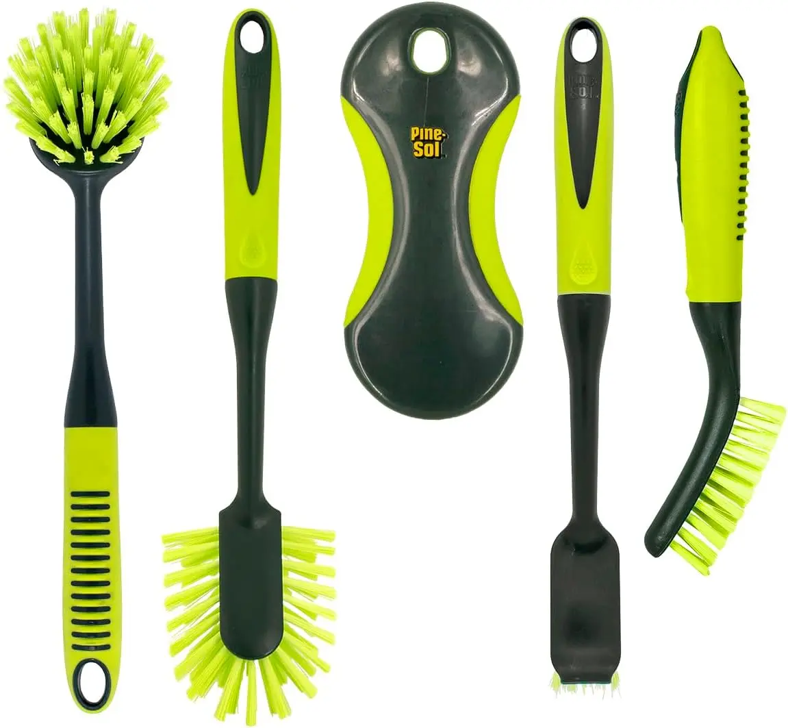 5-Piece Heavy Duty Scrub Brush Set - Long Handle Kitchen & Household Cleaning Brushes with Comfort Grip
5-Piece Heavy Duty Scrub Brush Set - Long Handle Kitchen & Household Cleaning Brushes with Comfort Grip