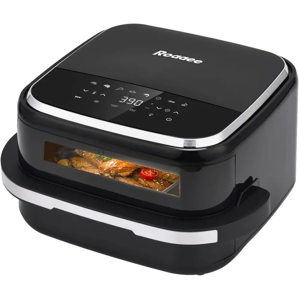 11-in-1 4.5QT Airfryer with Digital Display, Large Window, Grill Plate, 32 Wings/11 Pizza Capacity
11-in-1 4.5QT Airfryer with Digital Display, Large Window, Grill Plate, 32 Wings/11 Pizza Capacity