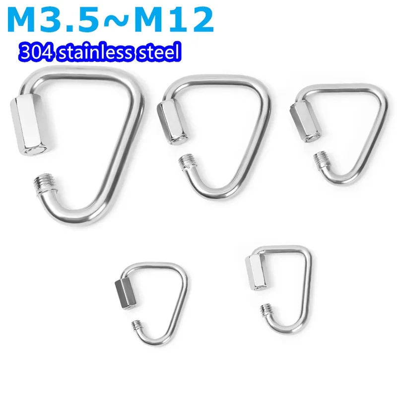 Carabiners Triangle -Ring Buckles Spring Carabiners Snap Hooks Clip Keychains Outdoor Backpack Pendant Buckles Camping Tool
Carabiners Triangle -Ring Buckles Spring Carabiners Snap Hooks Clip Keychains Outdoor Backpack Pendant Buckles Camping Tool