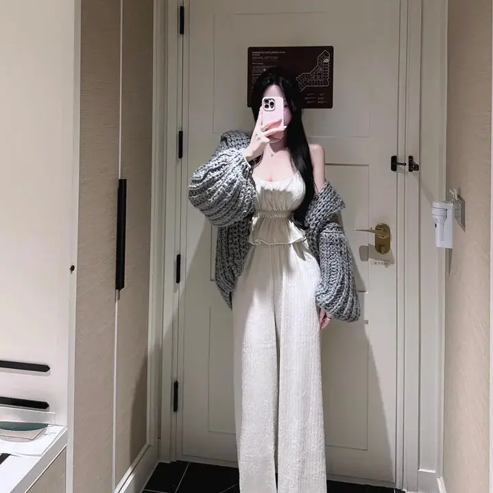 Dongda Gate Faion, удобные, Новое поступление, модные женские повседневные брюки со сложенным поясом, комплект длинных сверов, студенческий orm
Dongda Gate Faion, удобные, Новое поступление, модные женские повседневные брюки со сложенным поясом, комплект длинных сверов, студенческий orm